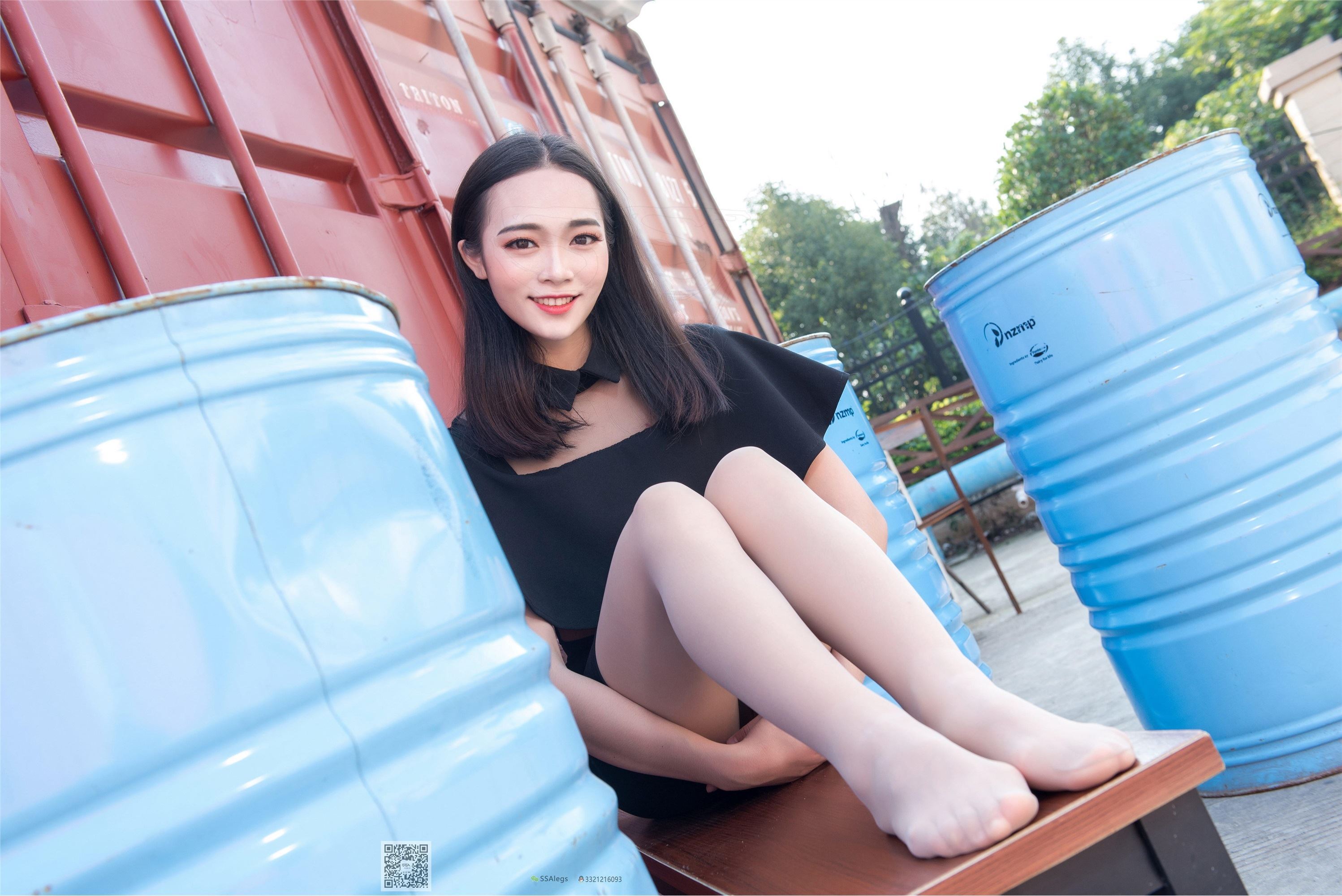 SSA silk club No.042 cure is smiling Gao sister Xiao Feng art street shot